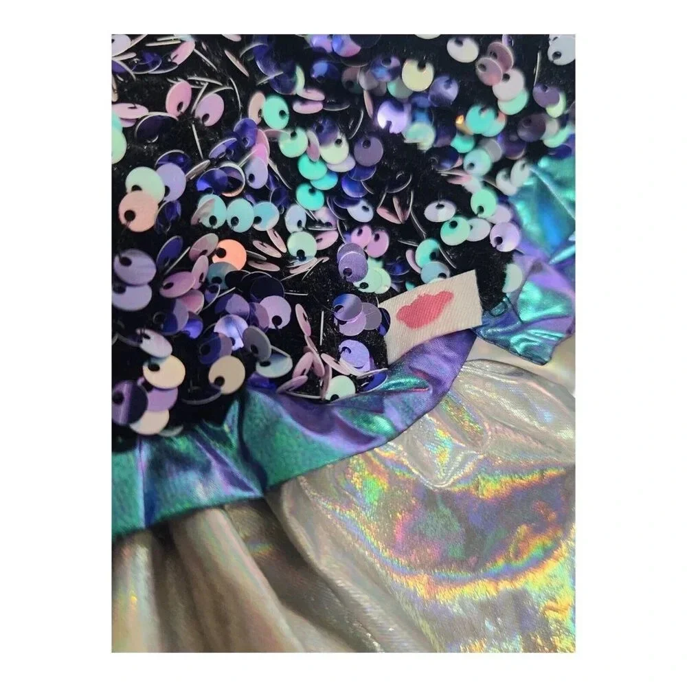 Build-A-Bear Workshop Peacock Plush Blue Bird Outfit Holographic Dress‎ 16